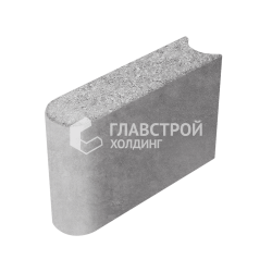 Камень бортовой БРШ 50.20.8, серо-белый
