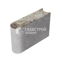 Камень бортовой БРШ 50.20.8, агат-желтый с мраморной крошкой