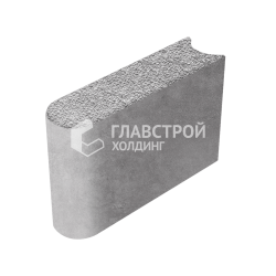Камень бортовой БРШ 50.20.8, серо-белый с гранитной крошкой