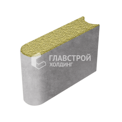 Камень бортовой БРШ 50.20.8, горчичный с мраморной крошкой
