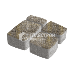 Тротуарная плитка Классика 4 камня, степь с гранитной крошкой, 4 см