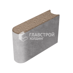 Камень бортовой БРШ 50.20.8, светло-коричневый с гранитной крошкой