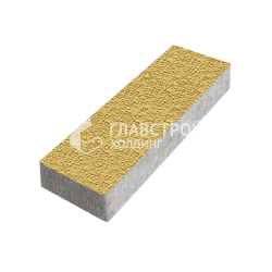 Тротуарная плитка 300х100х60, желтая с гранитной крошкой