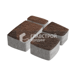 Тротуарная плитка Классика 4 камня, сорренто с гранитной крошкой, 4 см