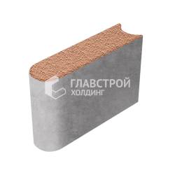Камень бортовой БРШ 50.20.8, оранжевый с гранитной крошкой