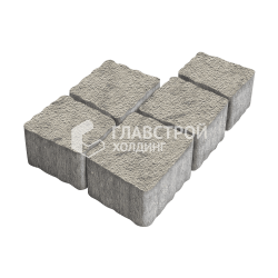 Тротуарная плитка Антик, аляска на камне, 4 см