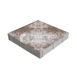 Тротуарная плитка «Квадрат 300х300х60», сомон на камне