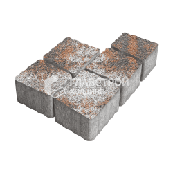 Тротуарная плитка «Антик», сомон на камне, 4 см