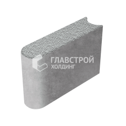 Камень бортовой БРШ 50.20.8, серый с гранитной крошкой