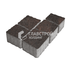 Тротуарная плитка Антик, кармен на камне, 4 см