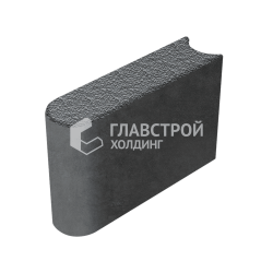 Камень бортовой БРШ 50.20.8, черный с мраморной крошкой, полный окрас