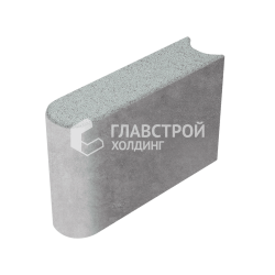 Камень бортовой БРШ 50.20.8, серый, полный окрас