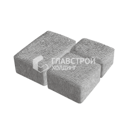 Тротуарная плитка «Старый город», серо-белая на камне, 4 см