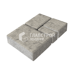 Тротуарная плитка Эпика, аляска на камне, 6 см