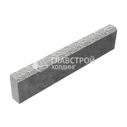 Камень бортовой БР 100.20.8, белый с мраморной крошкой