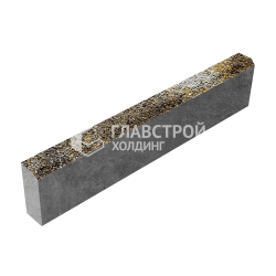Камень бортовой БР 100.20.8, агат-желтый с мраморной крошкой