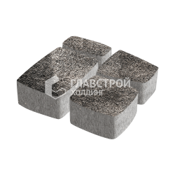Тротуарная плитка «Классика 4 камня», агат-коричневый с гранитной крошкой, 4 см