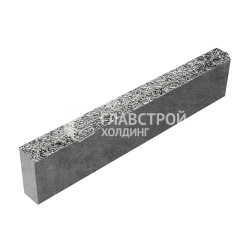 Камень бортовой БР 100.20.8, антрацит с мраморной крошкой