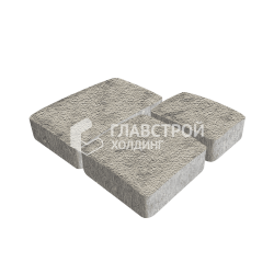 Тротуарная плитка Брук, аляска на камне, 6 см
