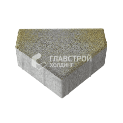 Тротуарная плитка «Тиара», меланж на камне, 6 см