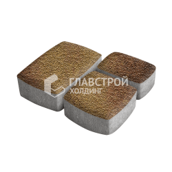 Тротуарная плитка «Классика 3 камня», каир с мраморной крошкой, 6 см