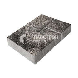 Тротуарная плитка Эпика, агат-коричневый на камне, 6 см