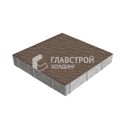 Тротуарная плитка «Квадрат 500х500х70», коричневая с гранитной крошкой