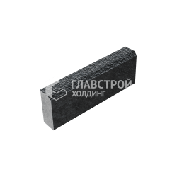 Камень бортовой БР 50.20.8, черный с мраморной крошкой, полный окрас