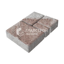 Тротуарная плитка Эпика, хаски с гранитной крошкой, 6 см