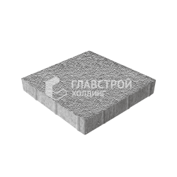 Тротуарная плитка Квадрат 400х400х60, серо-белая с мраморной крошкой