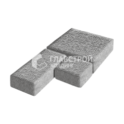 Тротуарная плитка «Рубико», серо-белая с мраморной крошкой, 6 см