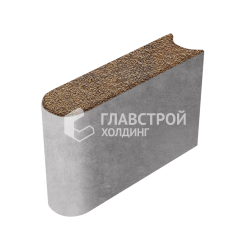 Камень бортовой БРШ 50.20.8, джафар-оранжевый с гранитной крошкой