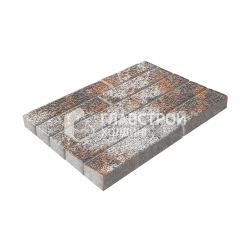 Тротуарная плитка Лукано, сомон на камне, 6 см