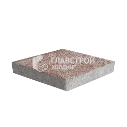 Тротуарная плитка «Ромб», хаски на камне, 6 см