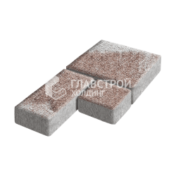 Тротуарная плитка «Рубико», хаски на камне, 6 см