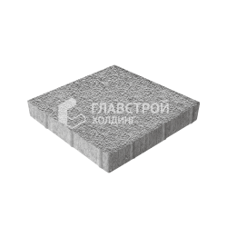 Тротуарная плитка Квадрат 400х400х60, серо-белая с гранитной крошкой