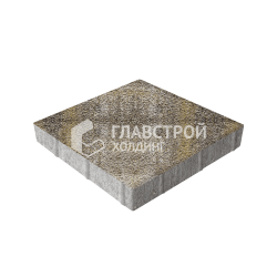 Тротуарная плитка Квадрат 400х400х60, степь на камне