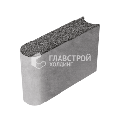 Камень бортовой БРШ 50.20.8, джафар-черный с мраморной крошкой