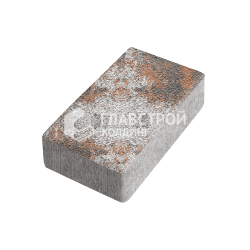 Тротуарная плитка Брусчатка, сомон на камне, 8 см