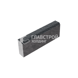 Камень бортовой БР 50.20.8, черный с мраморной крошкой