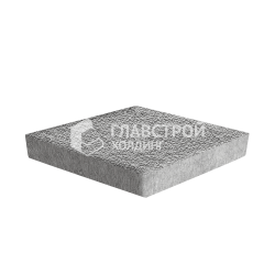 Тротуарная плитка Ромб, серо-белая с мраморной крошкой, 6 см