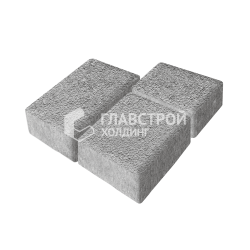 Тротуарная плитка Урбан, серо-белая на камне, 4 см