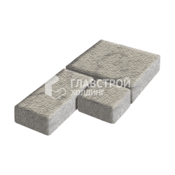 Тротуарная плитка «Рубико», аляска на камне, 6 см