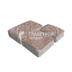 Тротуарная плитка «Брук», хаски на камне, 4 см