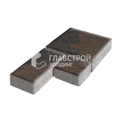 Тротуарная плитка «Рубико», конго на камне, 6 см