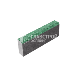 Камень бортовой БР 50.20.8, зеленый с мраморной крошкой