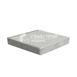 Тротуарная плитка «Ромб», белая на камне, 6 см