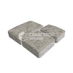 Тротуарная плитка «Брук», аляска с мраморной крошкой, 4 см