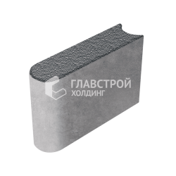 Камень бортовой БРШ 50.20.8, черный с мраморной крошкой