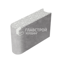 Камень бортовой БРШ 50.20.8, белый с гранитной крошкой